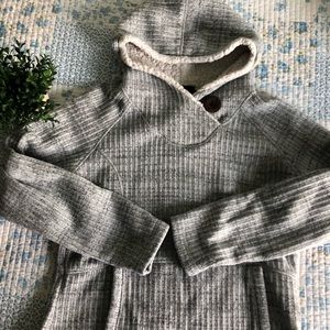 Koppen Sherpa Lined Grey Sweater